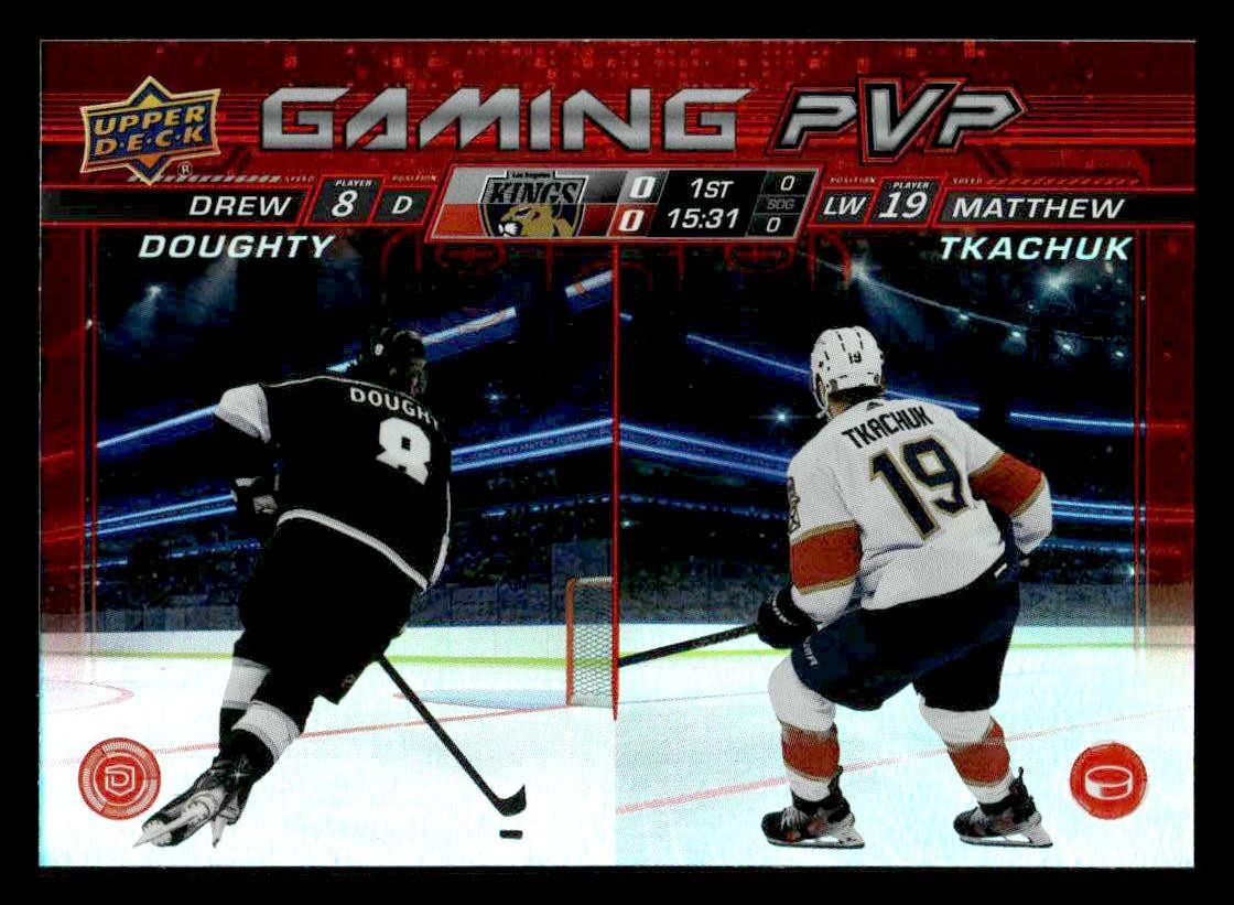 2024-25 Upper Deck #GPVP-2 Drew Doughty / Matthew Tkachuk Gaming PVP