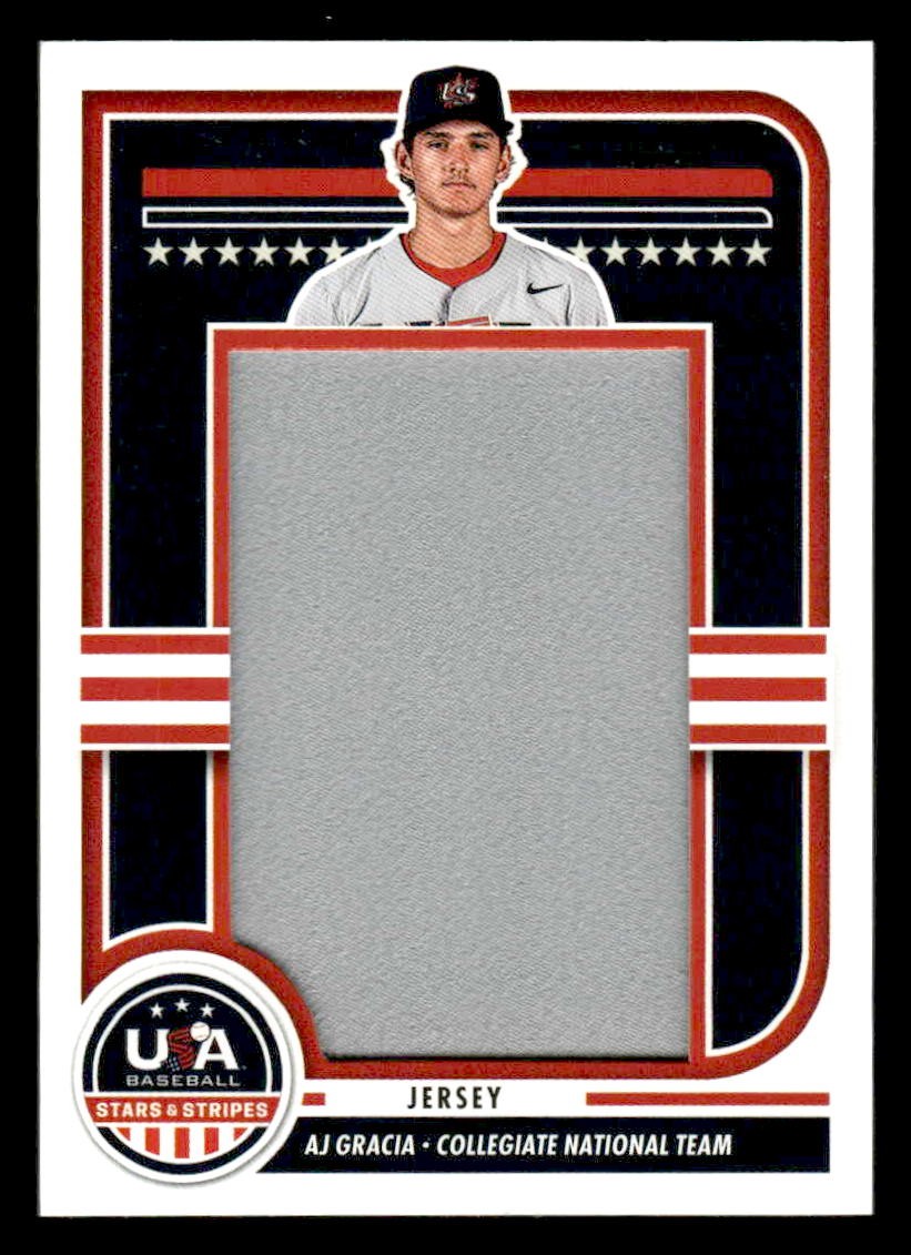 2025 Panini Stars and Stripes #JMJ-AG AJ Gracia Jumbo Material Jerseys - #/30