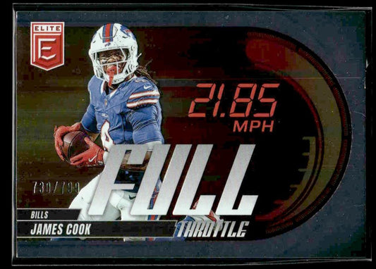 2025 Donruss Elite #6 James Cook Full Throttle #/799