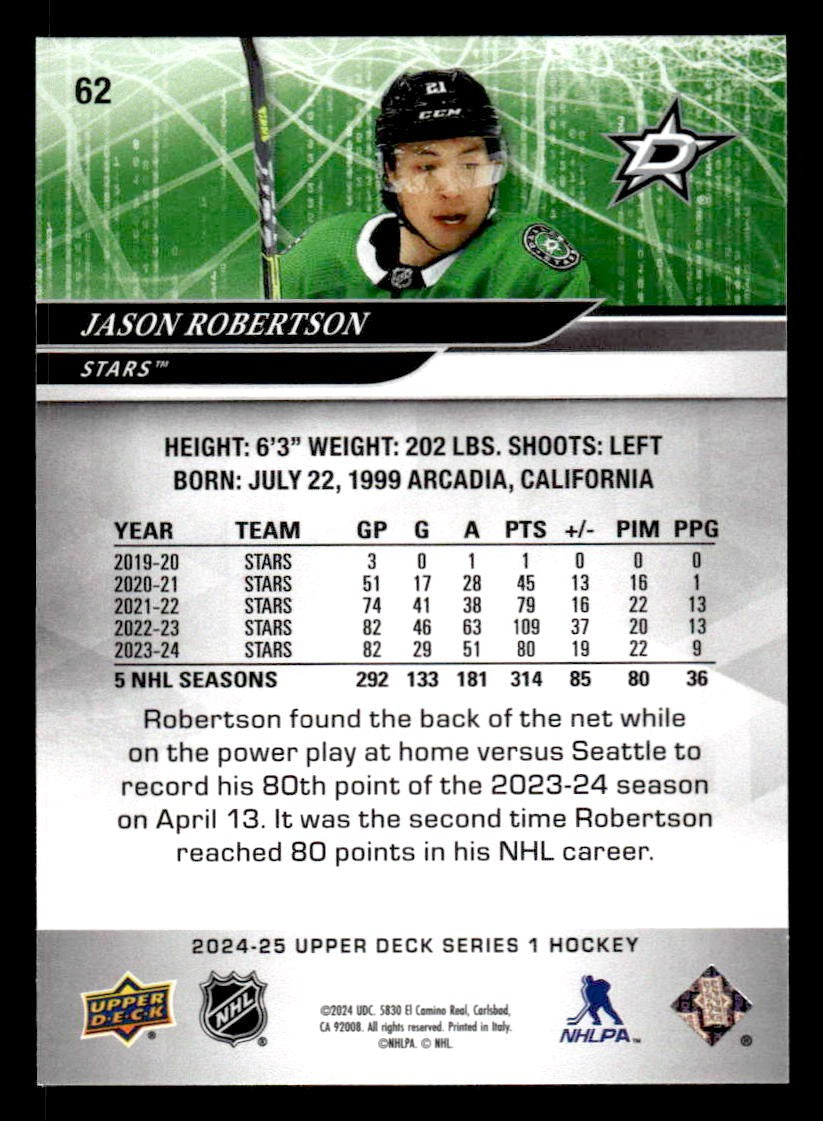 2024-25 Upper Deck #62 Jason Robertson