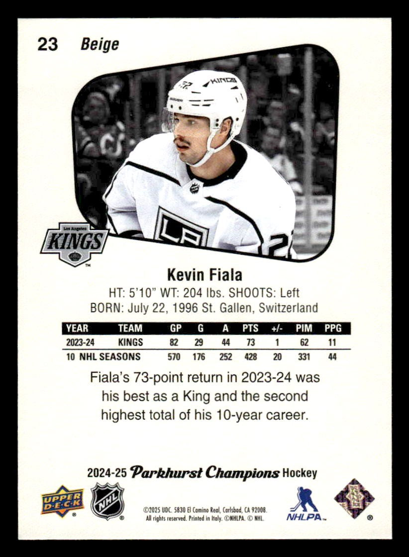 2024-25 Parkhurst Champions #23 Kevin Fiala