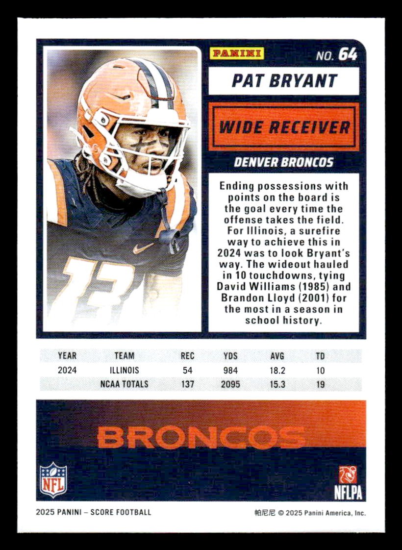 2025 Score #64 Pat Bryant