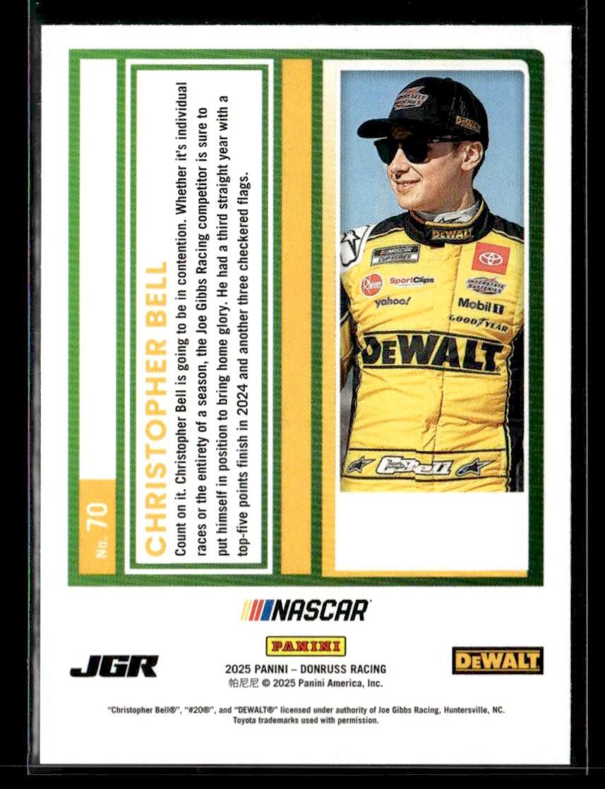 2025 Donruss #70 Christopher Bell Red and Blue