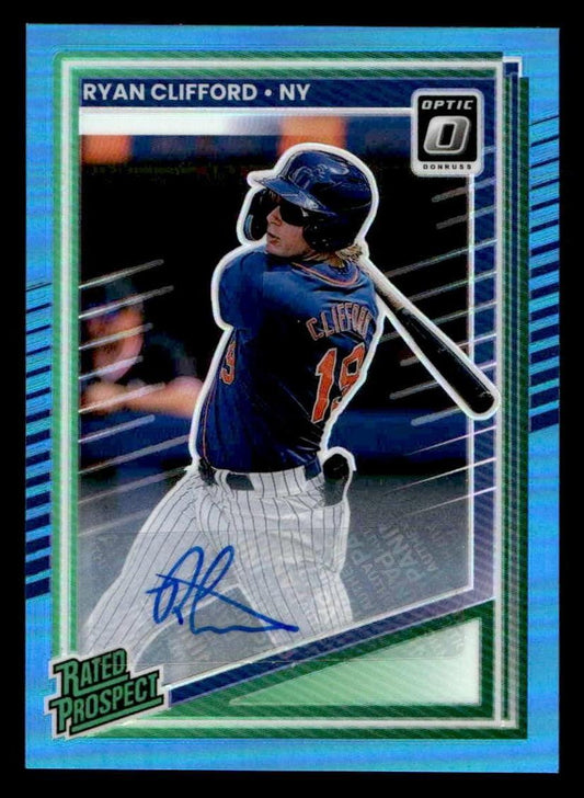 2025 Donruss #198 Ryan Clifford Signatures Carolina Blue - #01/35