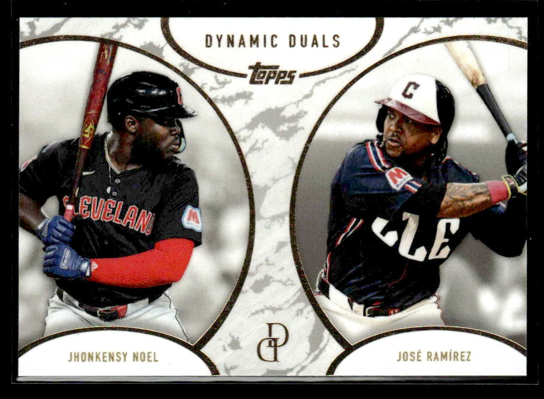 2025 Topps Dynamic Duals #4 Jhonkensy Noel / José Ramírez