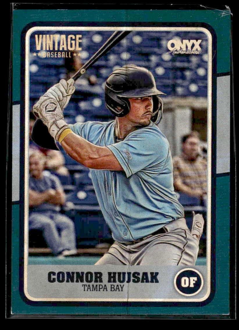 2025 Onyx Vintage #OVCOHU Connor Hujsak Teal Bordered #/5
