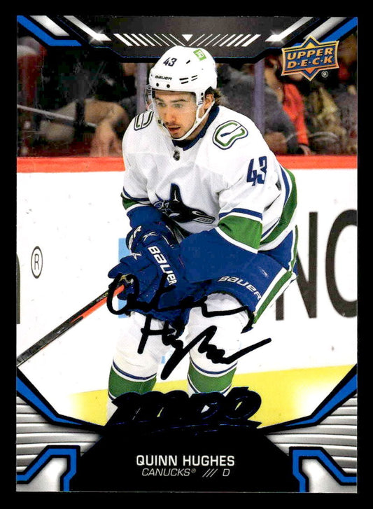 2022-23 Upper Deck MVP #208 Quinn Hughes Blue Script