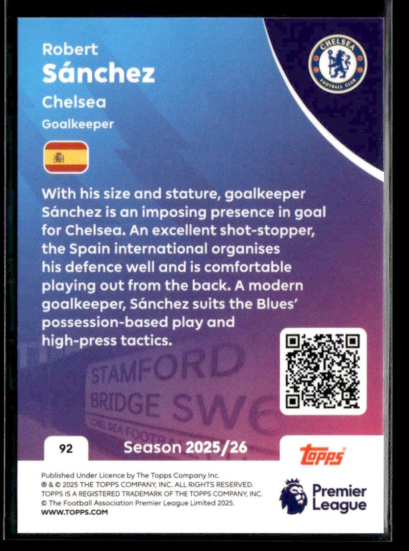 2025-26 Topps Premier League #92 Robert Sánchez