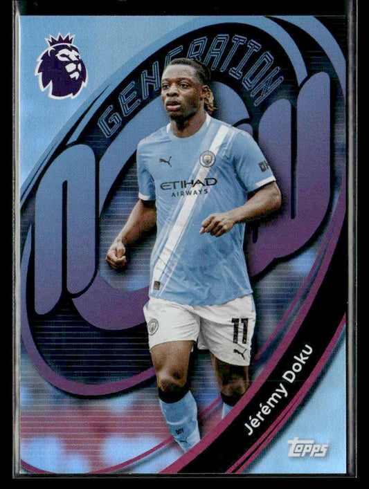 2025-26 Topps Premier League #196 Jérémy Doku Rainbow Foil