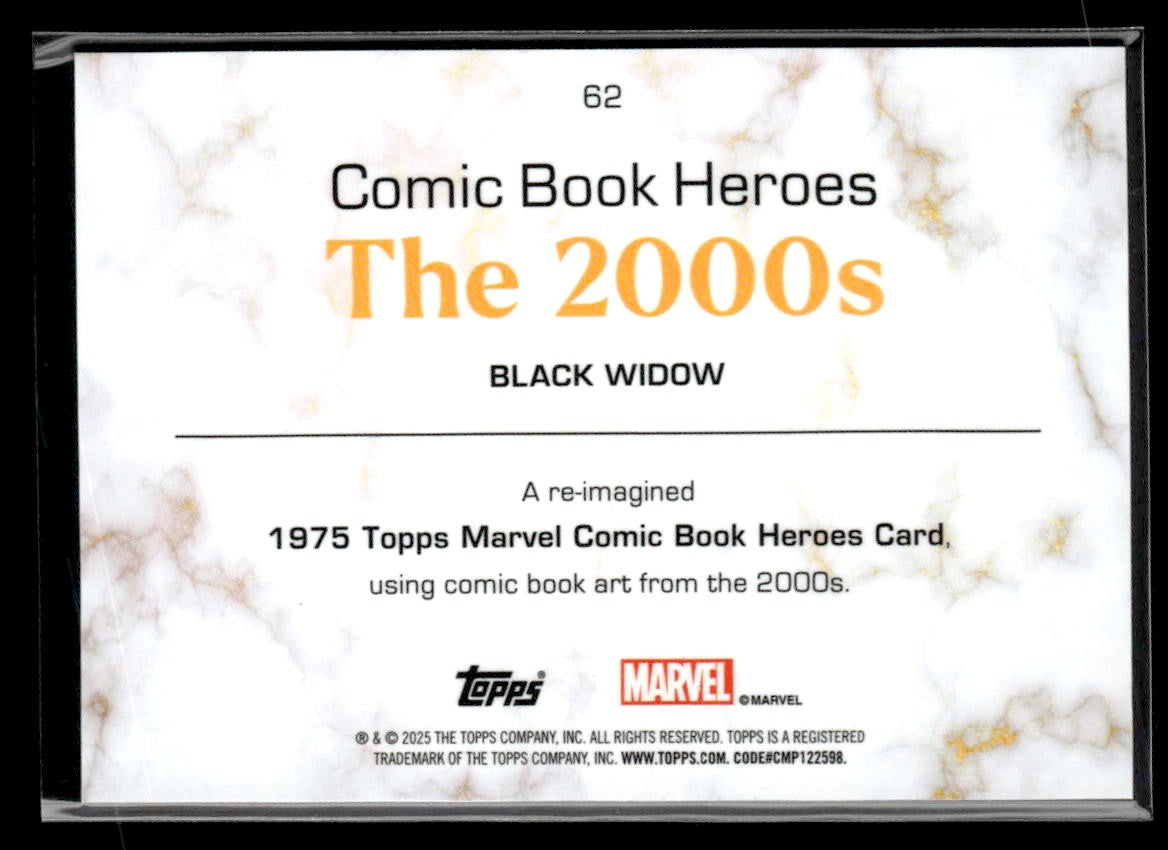 🌟 Black Widow — 2025 Topps Marvel 1975 Golden Anniversary #62 🌟