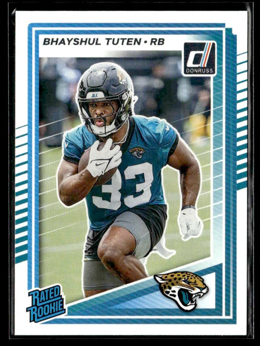 2025 Donruss #333 Bhayshul Tuten Rated Rookies