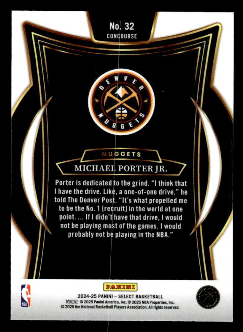 2024-25 Panini Select #32 Michael Porter Jr.