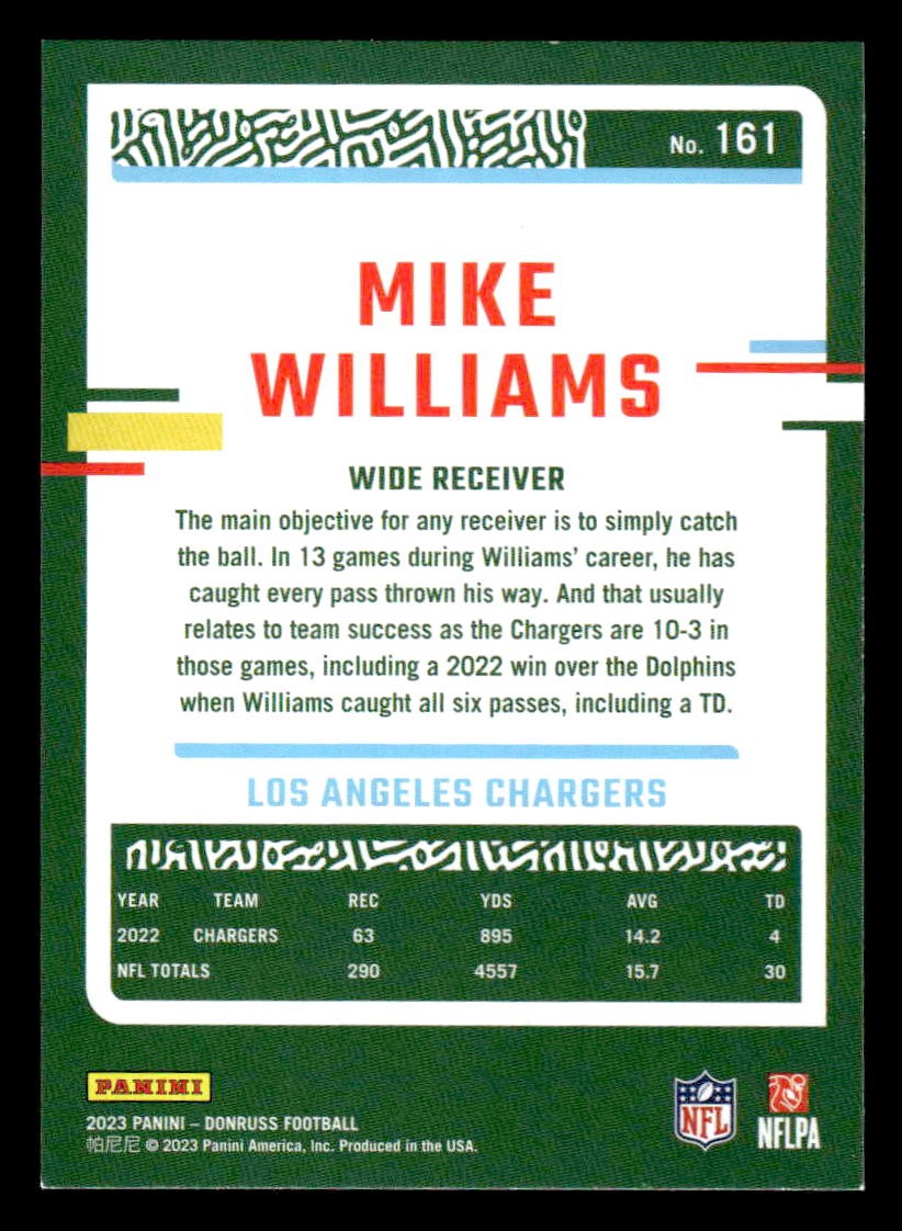 2023 Donruss #161 Mike Williams