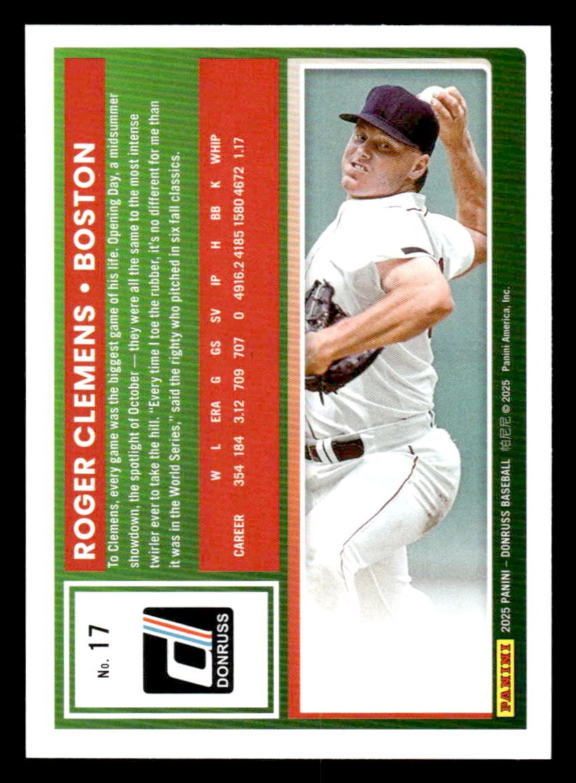 2025 Donruss #17 Roger Clemens