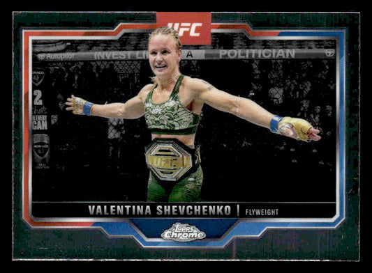 2025 Topps Chrome UFC #166 Valentina Shevchenko