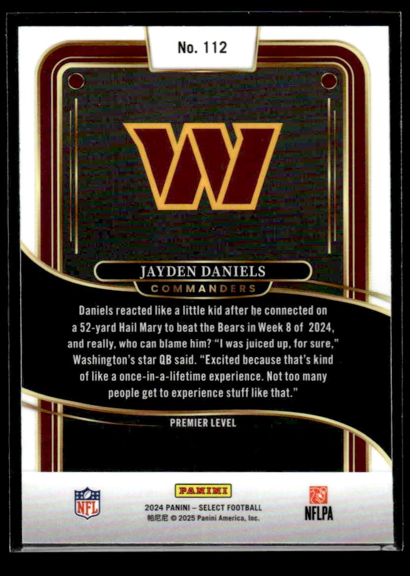 2024 Panini Select #112 Jayden Daniels
