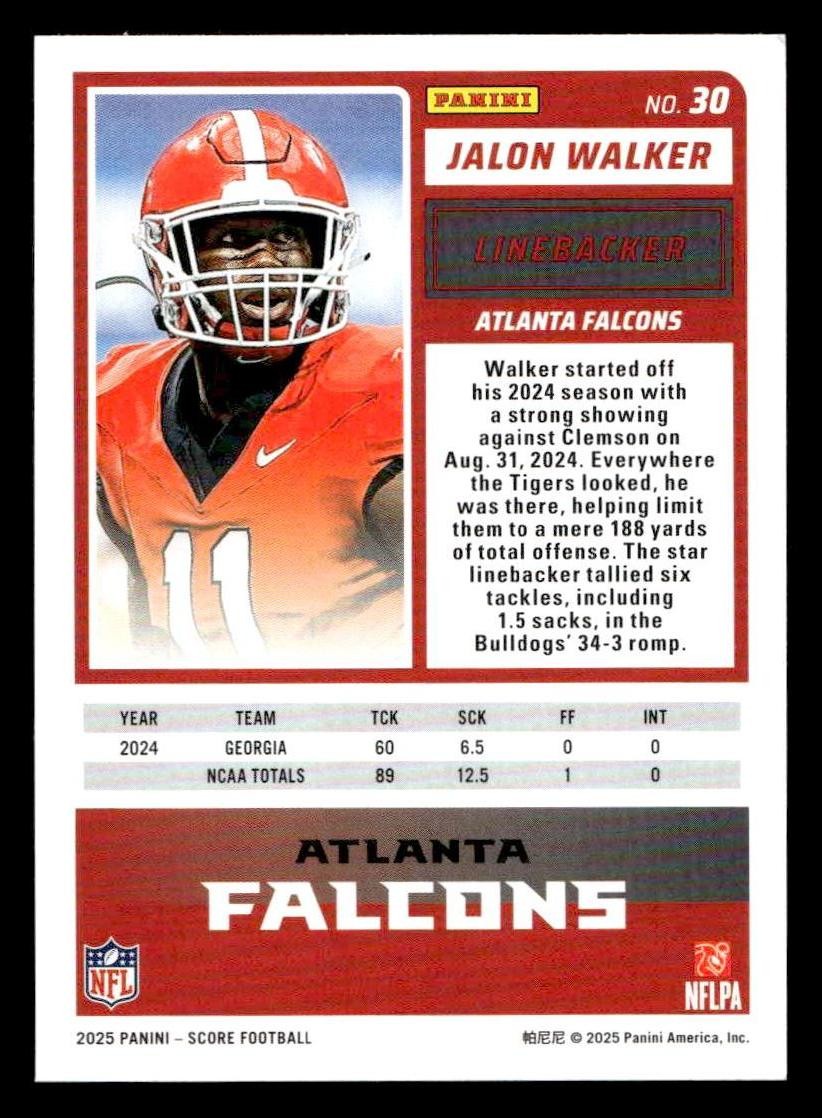 2025 Score-A-Treat #30 Jalon Walker