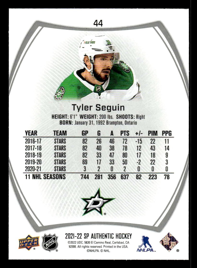 2021-22 SP #44 Tyler Seguin