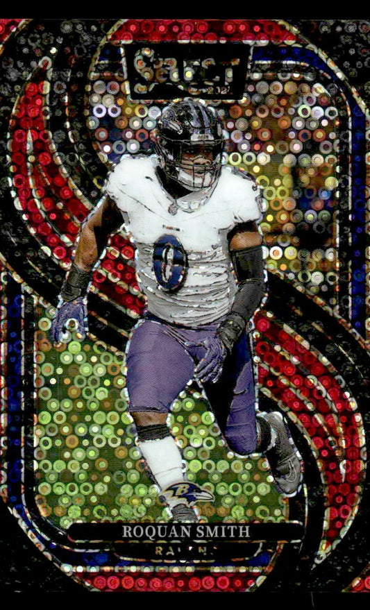 2024 Panini Select #191 Roquan Smith Red Disco Prism