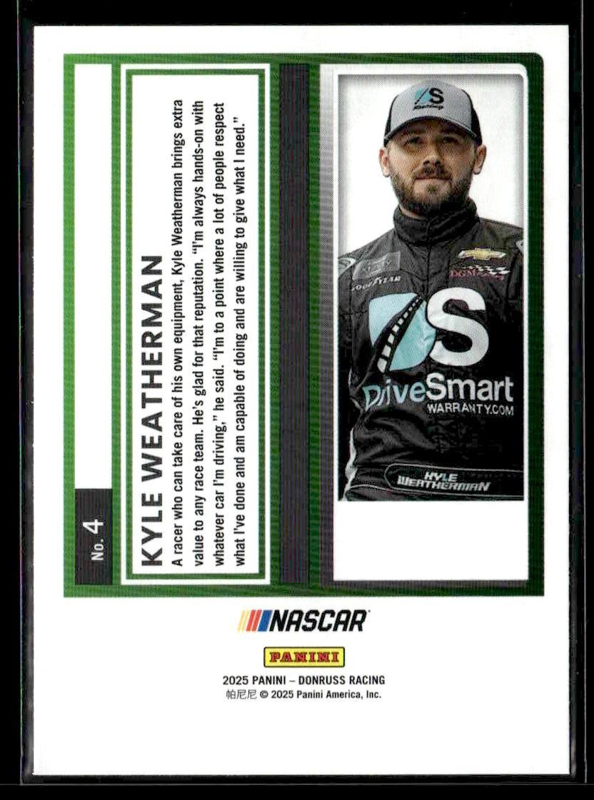 2025 Donruss #4 Kyle Weatherman