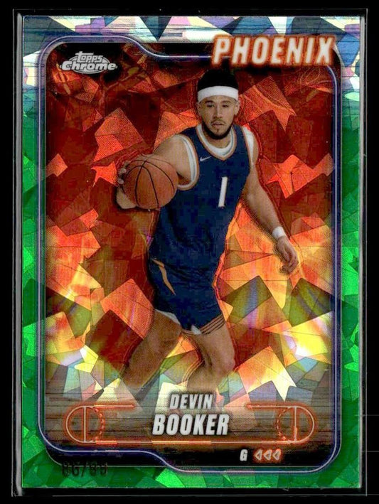 2024-25 Topps Chrome Sapphire #164 Devin Booker Green Sapphire #86/99