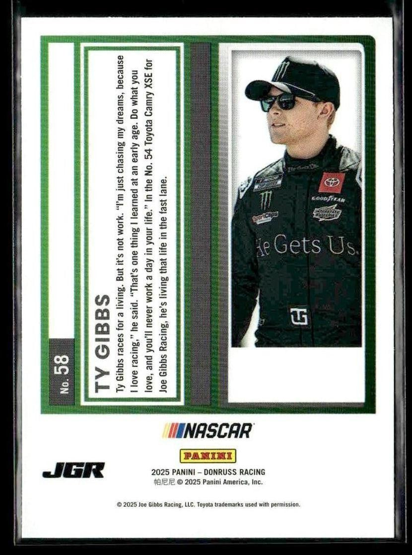 2025 Donruss #58 Ty Gibbs