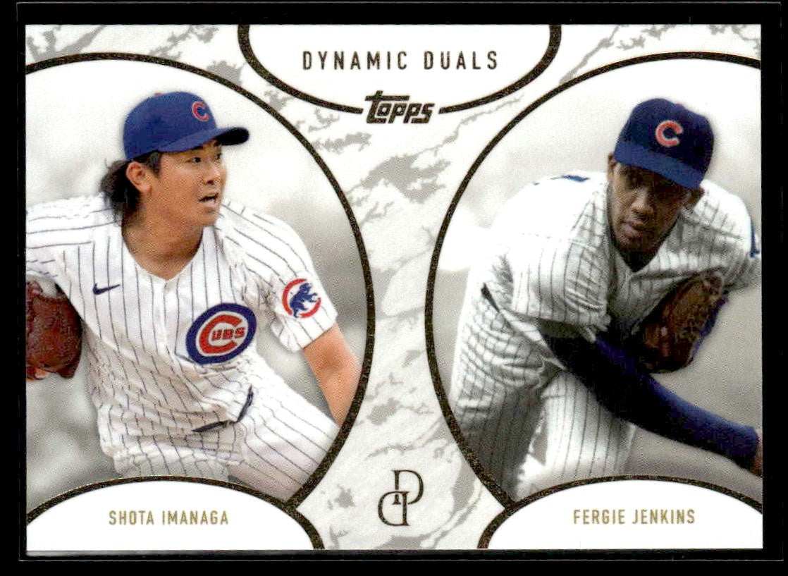 2025 Topps Dynamic Duals #19 Shota Imanaga / Fergie Jenkins