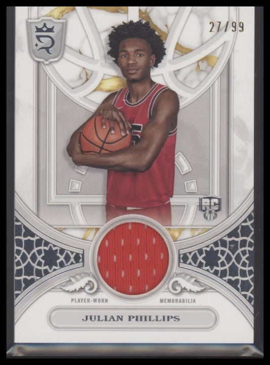 2023-24 Topps Royalty #RBR-JP Julian Phillips Round Ball Relics #27/99