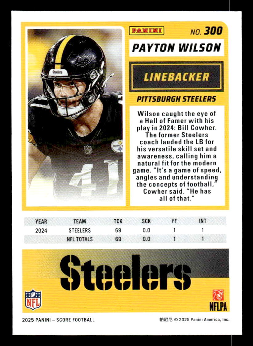 2025 Score #300 Payton Wilson