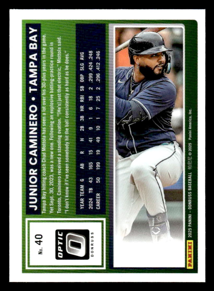2025 Donruss #40 Junior Caminero Optic