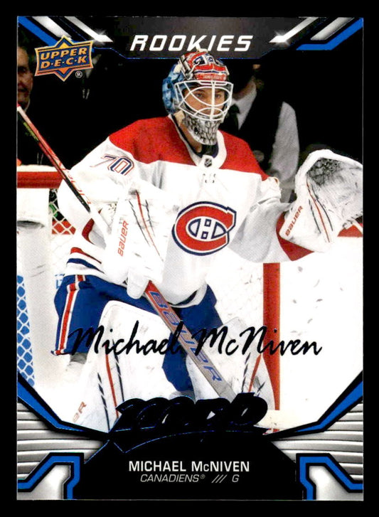2022-23 Upper Deck MVP #238 Michael McNiven Blue Script
