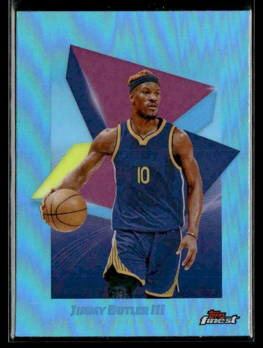 2024-25 Topps Finest #54 Jimmy Butler III Sky Blue Refractor