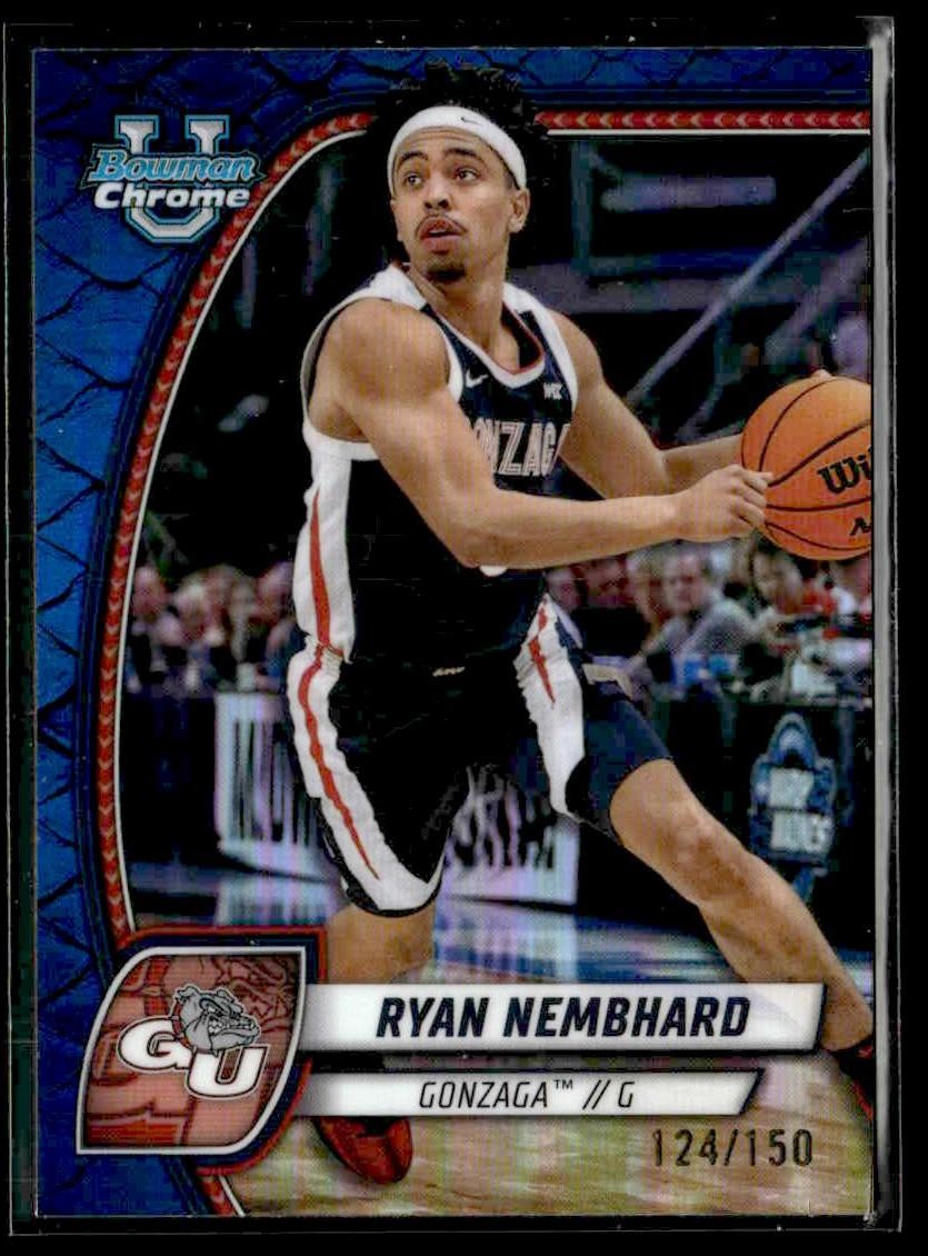 2024-25 Bowman Univ Chrome #72 Ryan Nembhard Blue Reptilian Refractor #/150