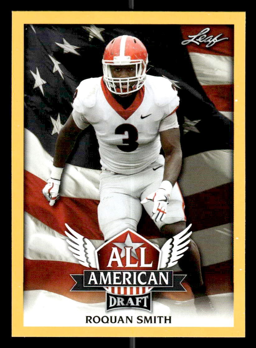 2018 Leaf Draft #AA-12 Roquan Smith All American Gold