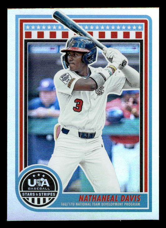 2025 Panini Stars and Stripes USA Baseball #197 Nathaneal Davis