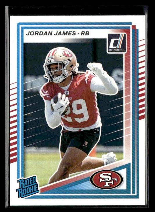 2025 Donruss #374 Jordan James Rated Rookie