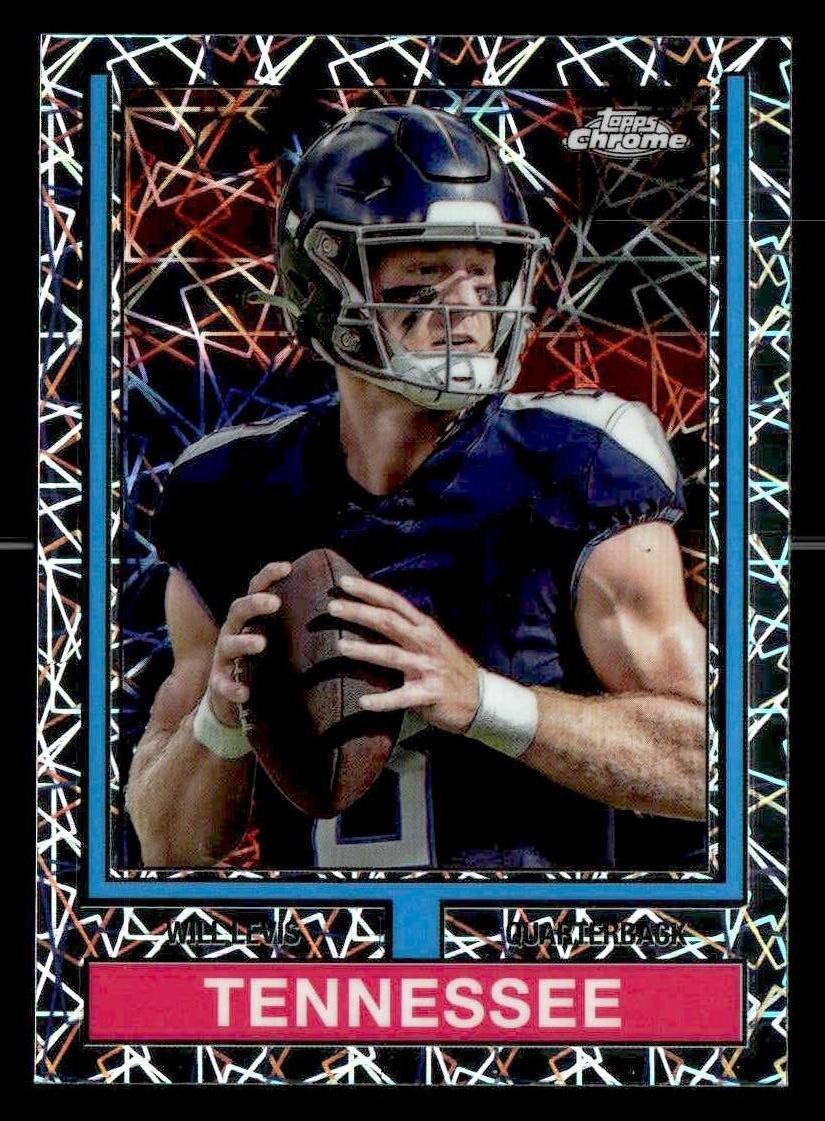 2024 Topps Chrome #74TF-24 Will Levis 1974 Topps Football Lazer Refractor