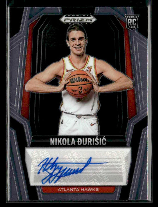 2024-25 Panini Prizm Black #RS-DUR Nikola Durisic Rookie Signatures