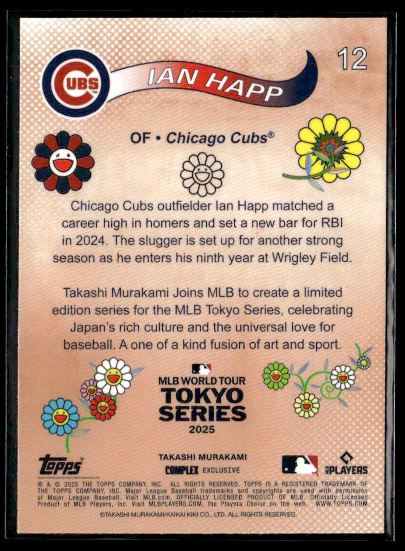 2025 Topps MLB World Tour Tokyo Series Takashi Murakami Exclusive #12 Ian Happ