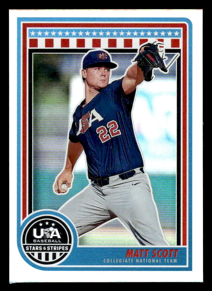2025 Panini Stars and Stripes USA Baseball #78 Matt Scott