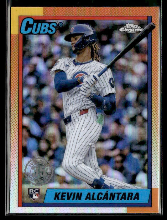 2025 Topps Chrome #90CB-14 Kevin Alcantara 1990 Topps Baseball 35th Anniversary