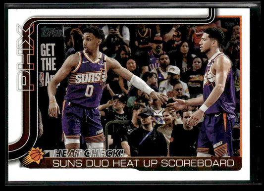 2025-26 Topps #294 Heat Check!: Suns Duo Heat Up Scoreboard