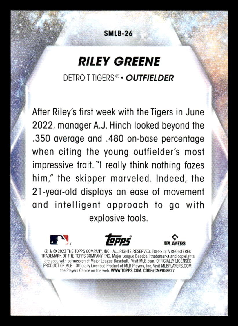 2023 Topps #SMLB-26 Riley Greene Stars of MLB