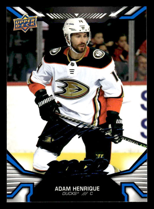 2022-23 Upper Deck MVP #97 Adam Henrique Blue Script
