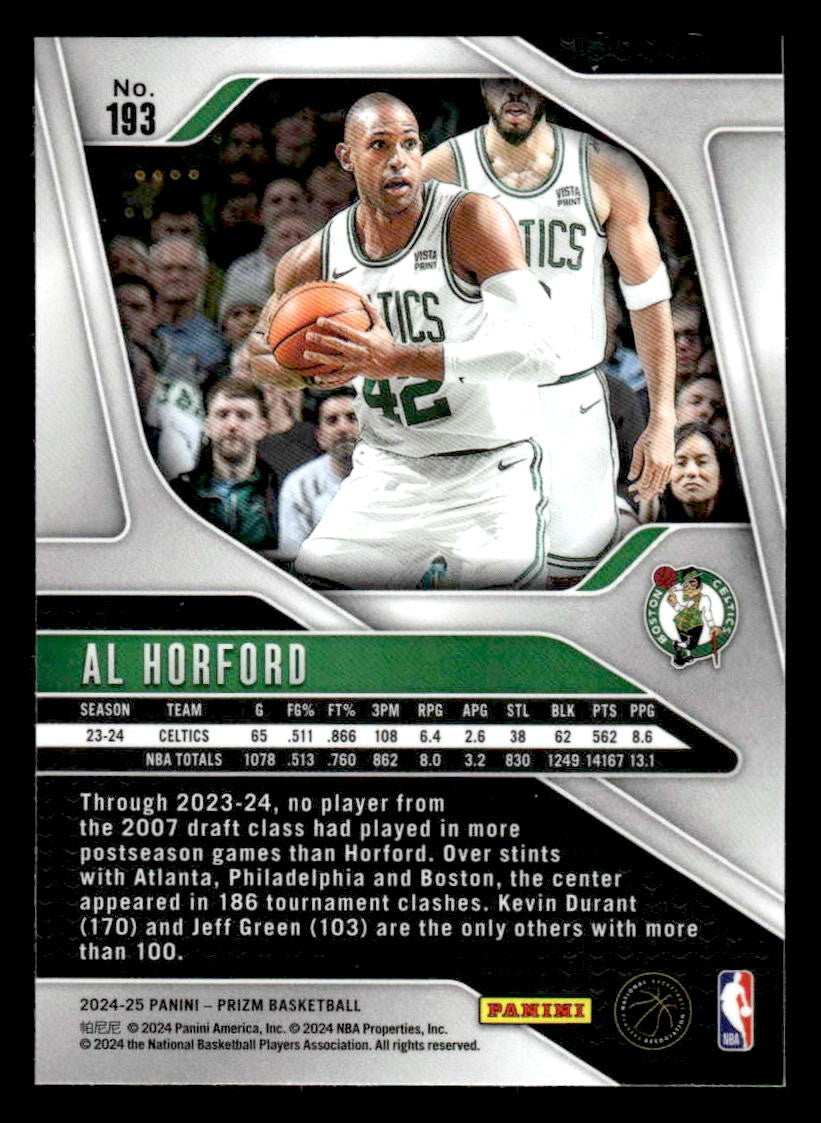2024-25 Panini Prizm #193 Al Horford