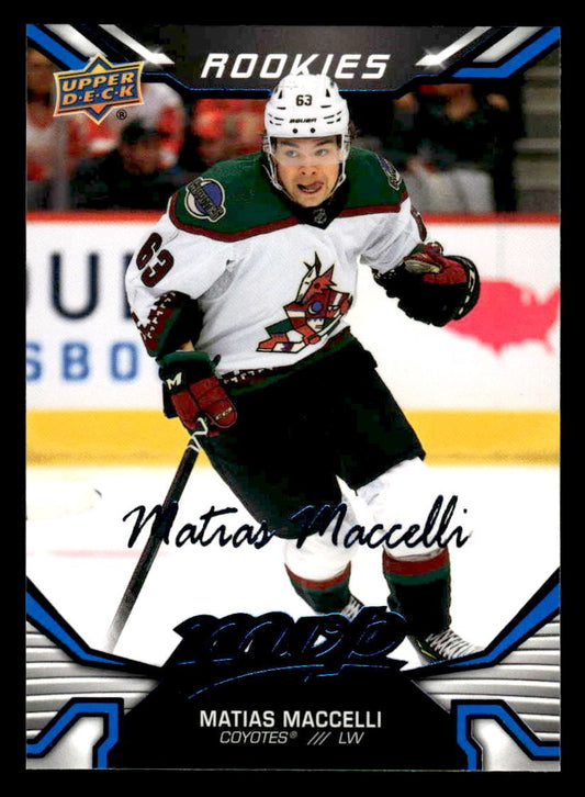 2022-23 Upper Deck MVP #248 Matias Maccelli Blue Script