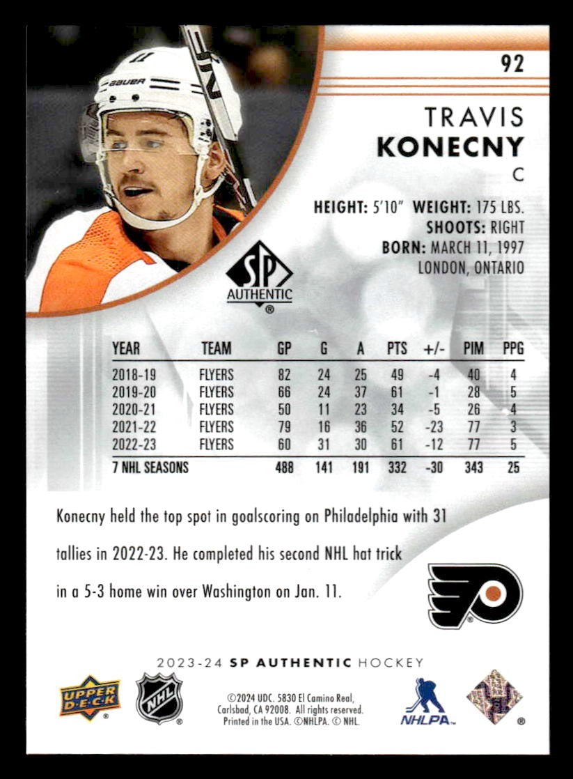2023-24 SP #92 Travis Konecny