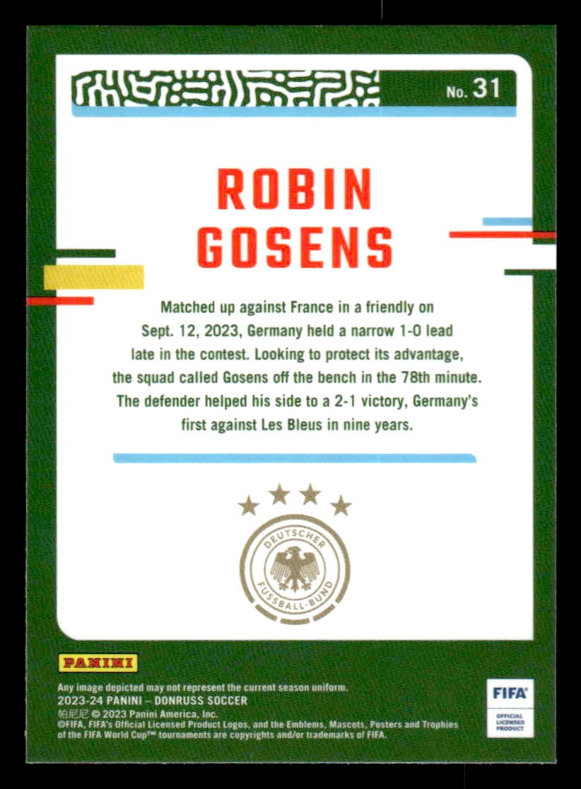 2023-24 Donruss #31 Robin Gosens Optic