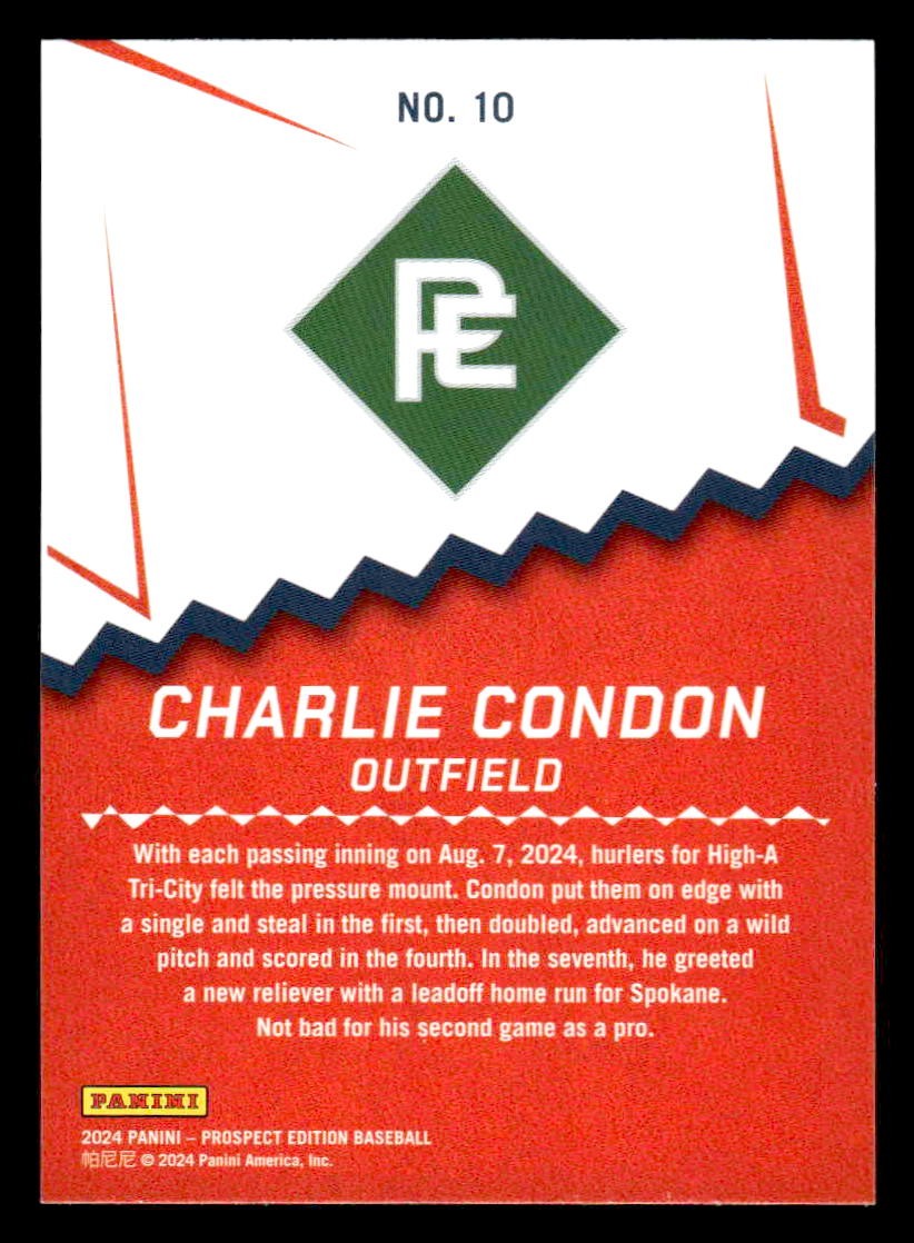 2024 Panini Prospect Edition #10 Charlie Condon Ping!