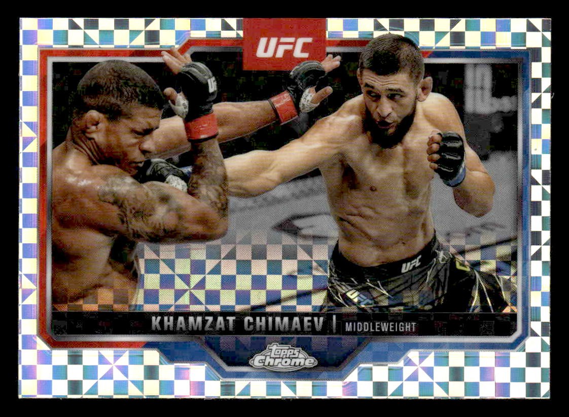 2025 Topps Chrome UFC #102 Khamzat Chimaev X-Fractor